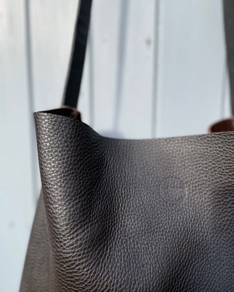 Morgan + Wells Kilburn handstitched leather tote bag, Pedddle