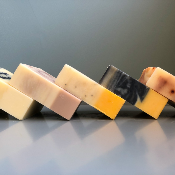 Five handmade natural soaps by Small Kindness