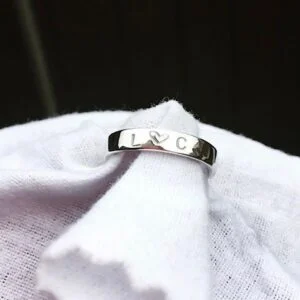 Personalised inscription ring