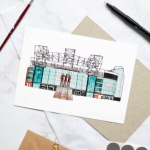 Jessica Sian Illustration, Manchester United Illustration Print