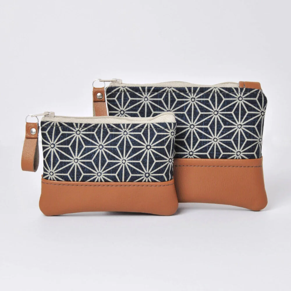 Recycled leather coin purses by Lauren Holloway