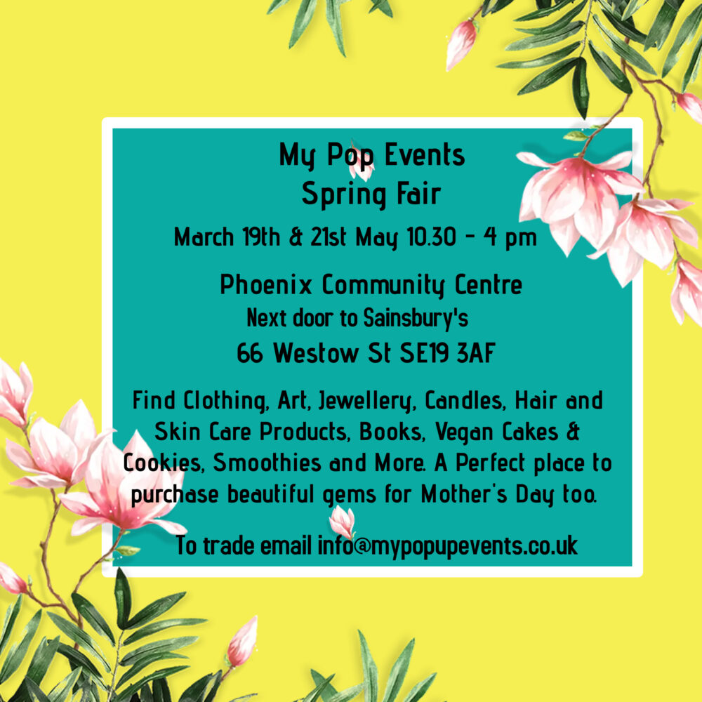 Indoor Spring Market @ Phoenix Community Centre in Crystal Palace