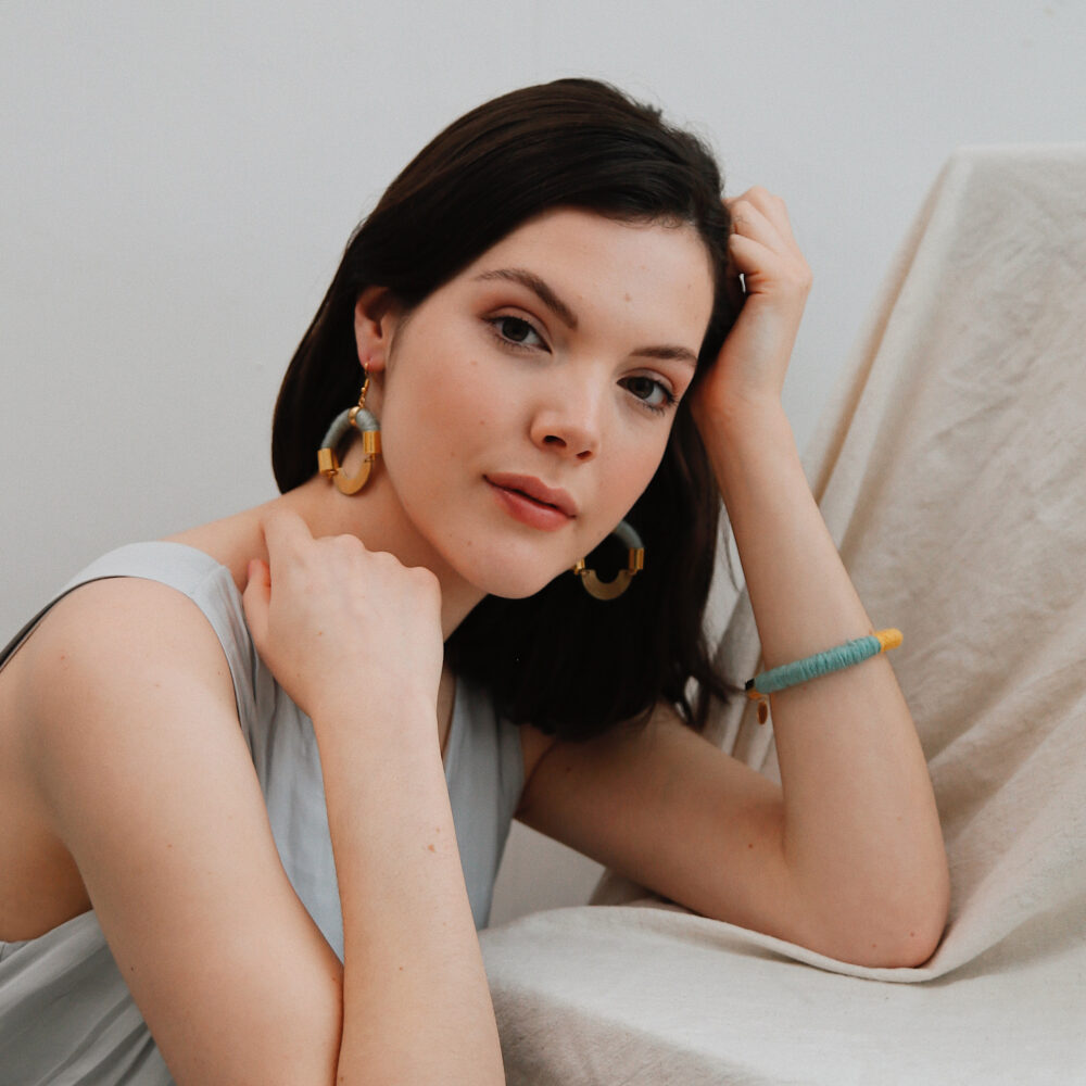 KNOTTINGER LUXE ARC EARRINGS AND BRACELET BANGLE