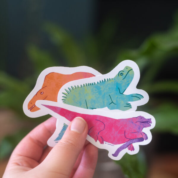 The Cookieraptor, Crystal Palace Dinosaur stickers