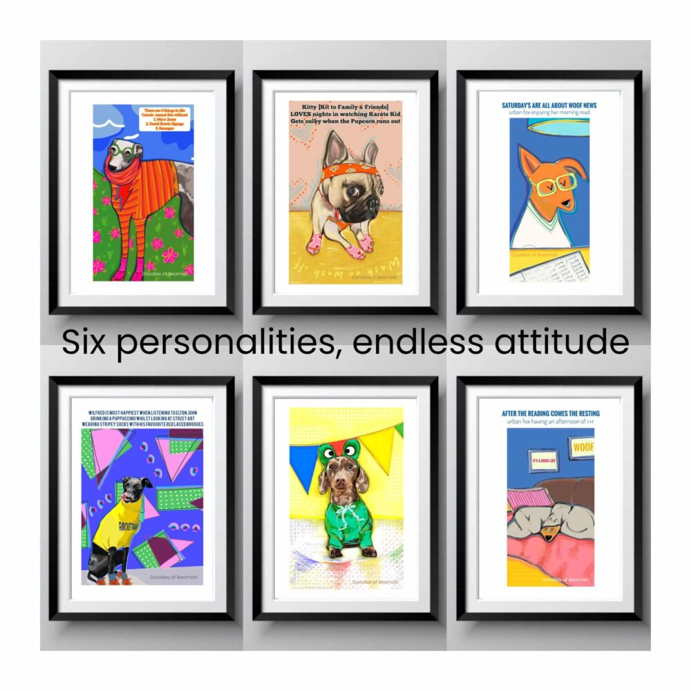 Doodles of Beamish, Art Prints, Handmade Cards, Product