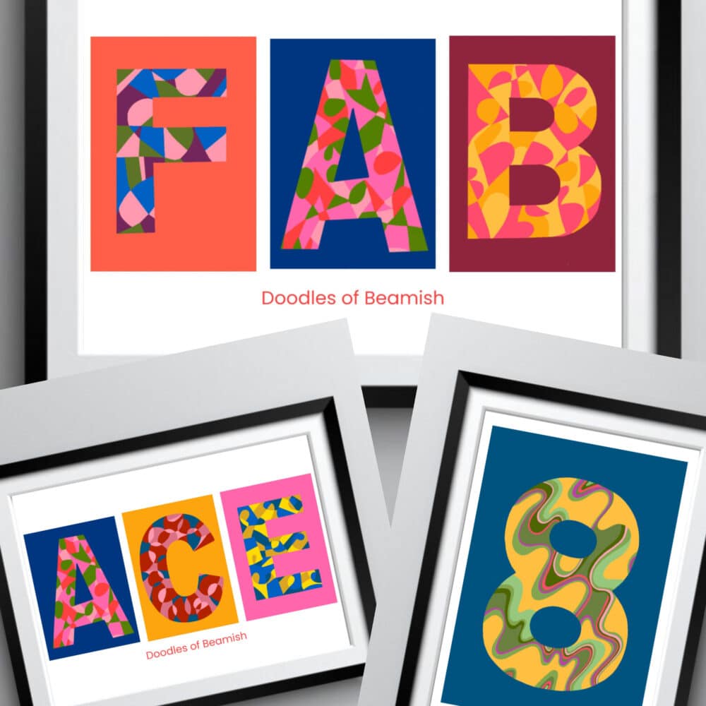 Doodles of Beamish, Art Prints, Handmade Cards, Product