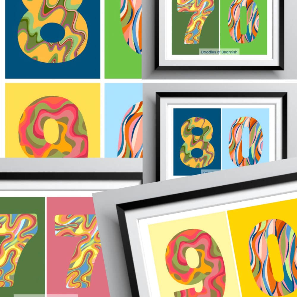 Doodles of Beamish, Art Prints, Handmade Cards, Product