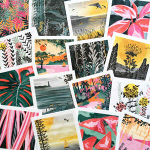 Colourful Illustrated cards from Ruth Thorp Studio