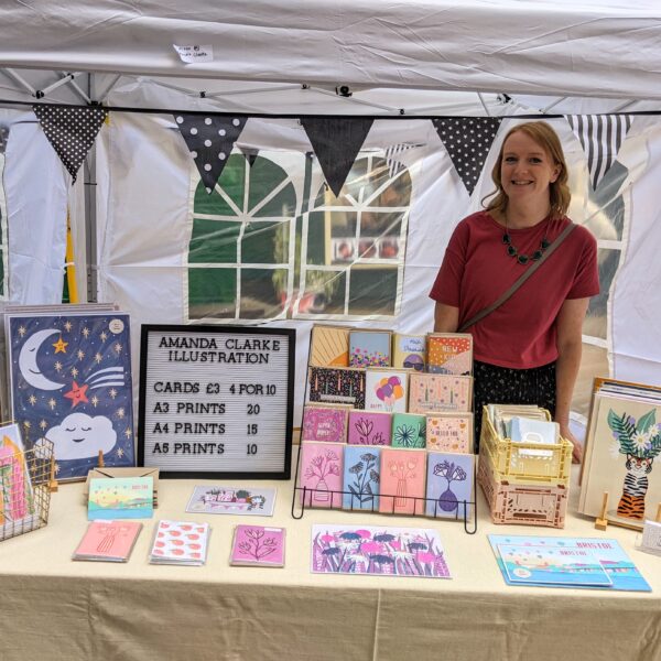 Market stall set up