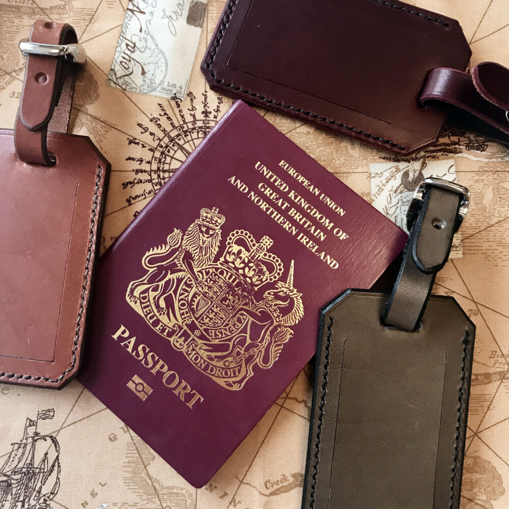Laura Jessica Design, leather luggage tags