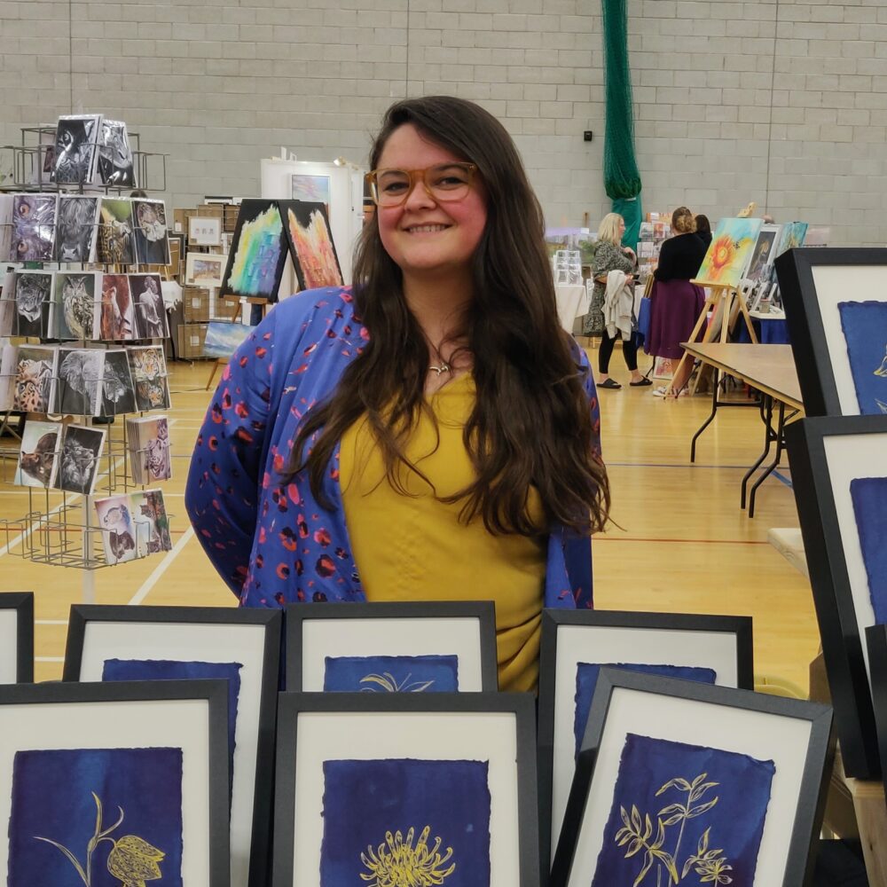 Photo of Diana at a market
