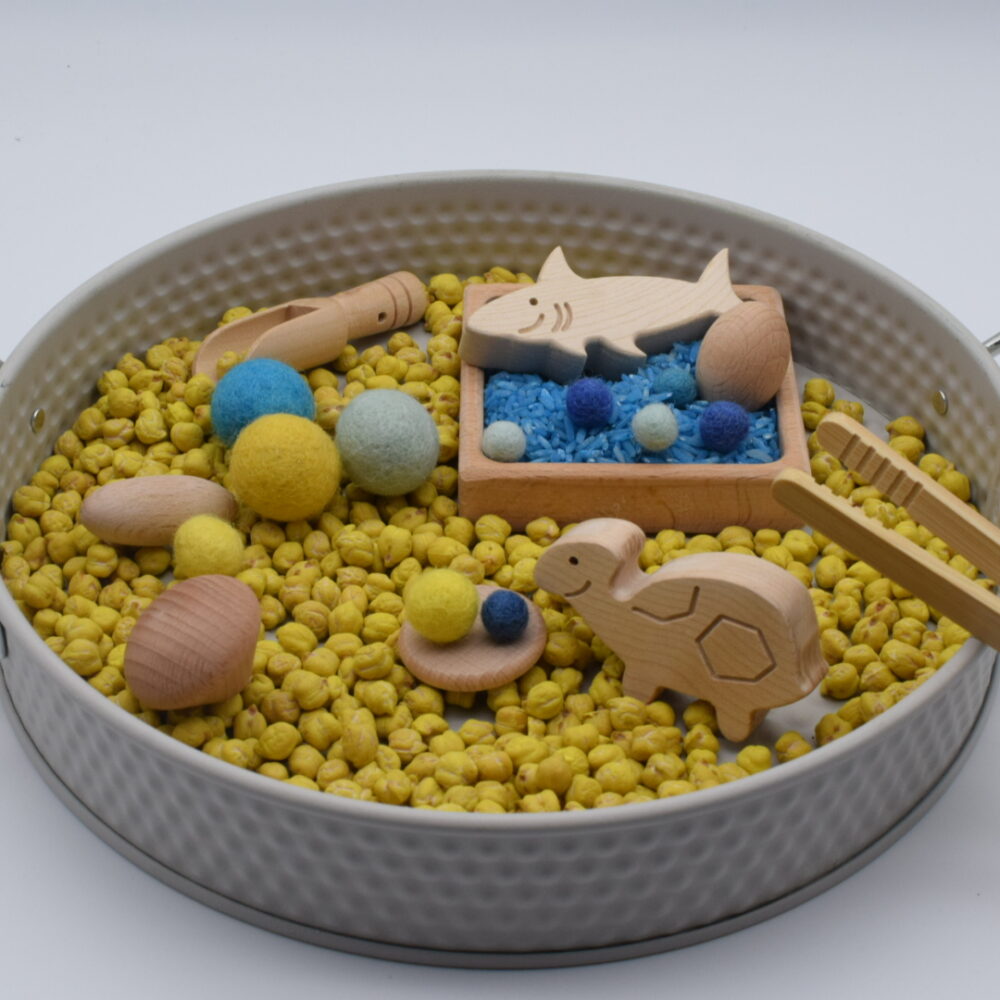 Little Ones, a seaside sensory tray