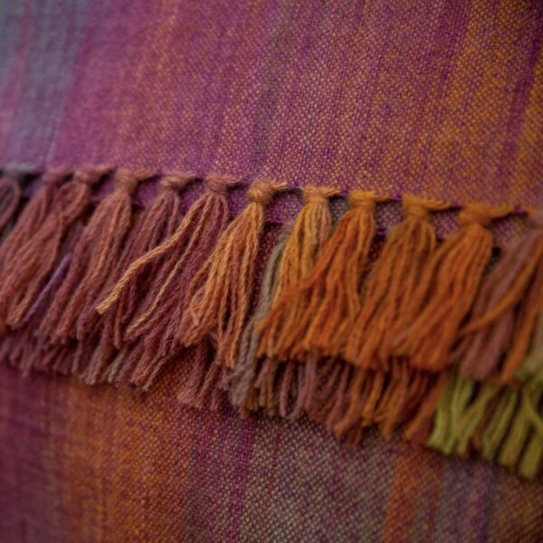 Fruitbat Textiles, Hand Painted British wool Wrap