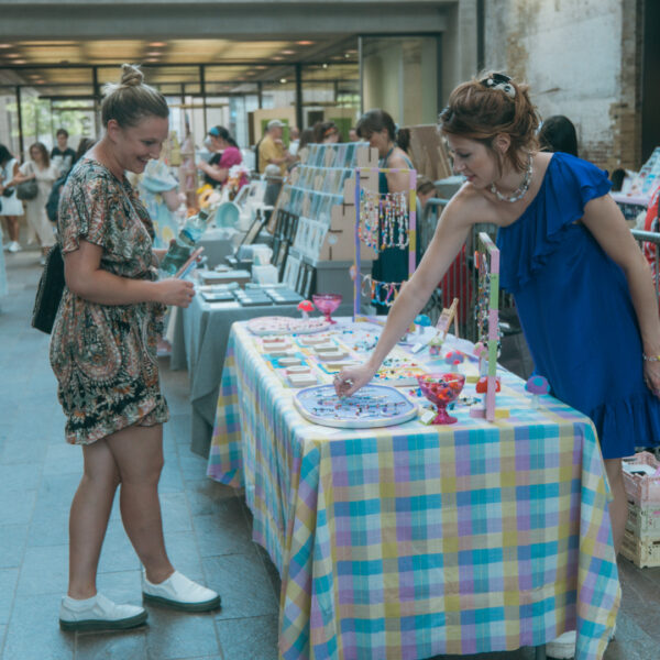 shoppers at Crafty Fox Market