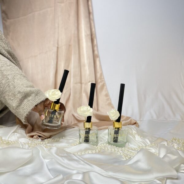Amber Hue Candles, Long lasting flower reed diffusers