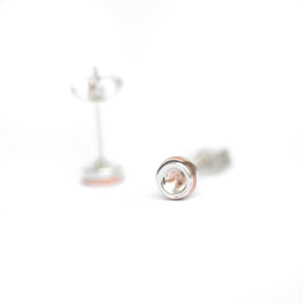 Paper Rose Crafts, Recycled Sterling Silver and Copper studs