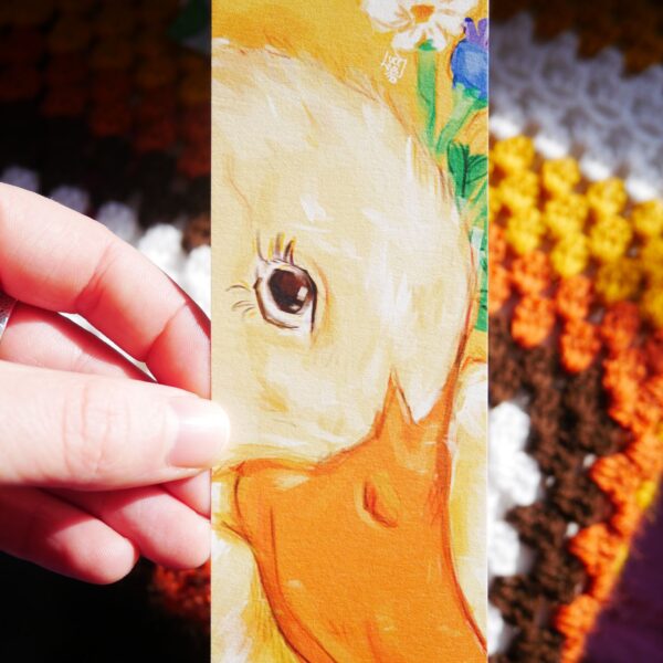Flower duck bookmark, Luce.eps