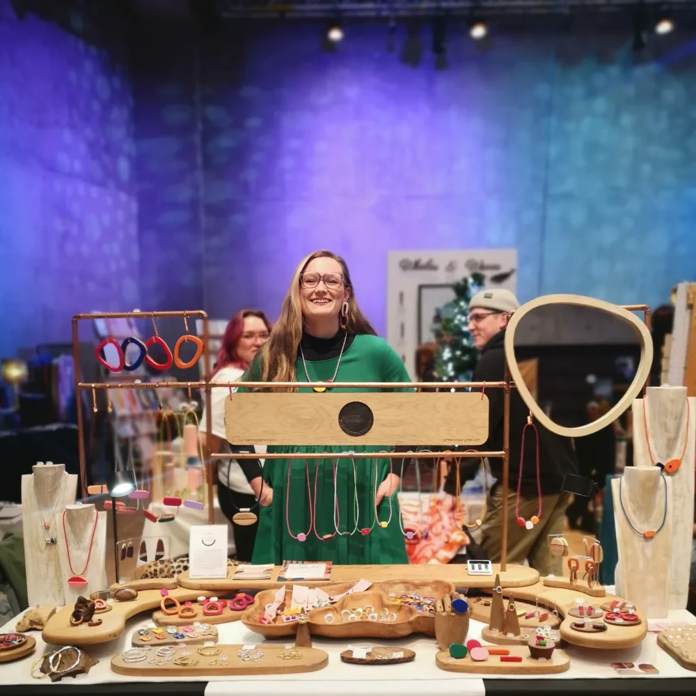 Stall set up maker artist jewellery jeweller - Amber Cooper Green