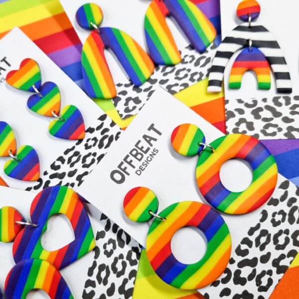 Offbeat Designs Rainbow Earrings