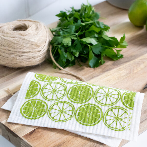 Pasoluna swedish dishcloth citrus green