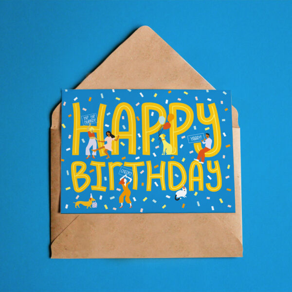 Debra Nelson Design, Happy Birthday greeting card