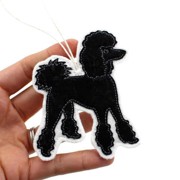 Mella's Makings - Poodle Dog Breed Decoration - Black