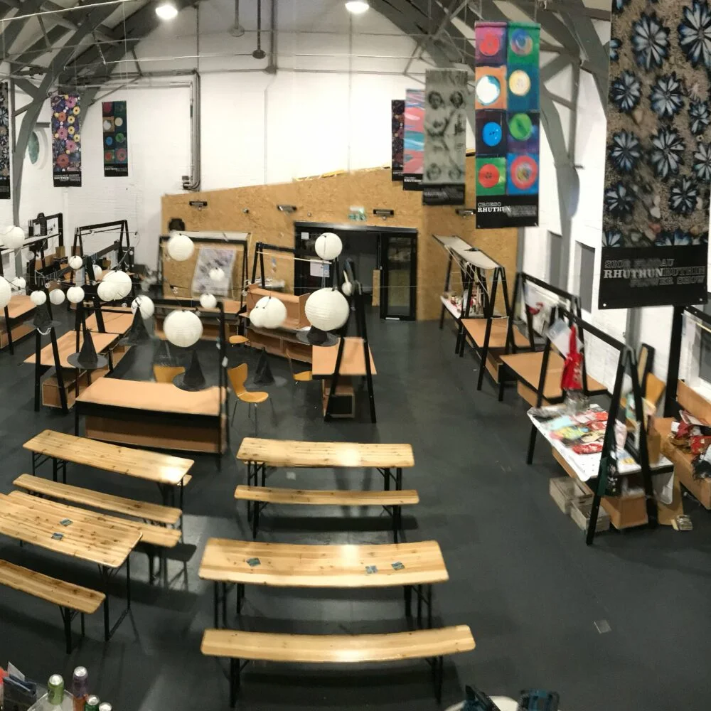 Ruthin Market Hall aerial view