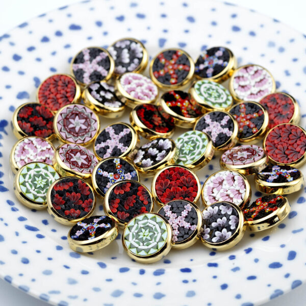 At Last Emporium, micro mosaic micromosaic glass buttons
