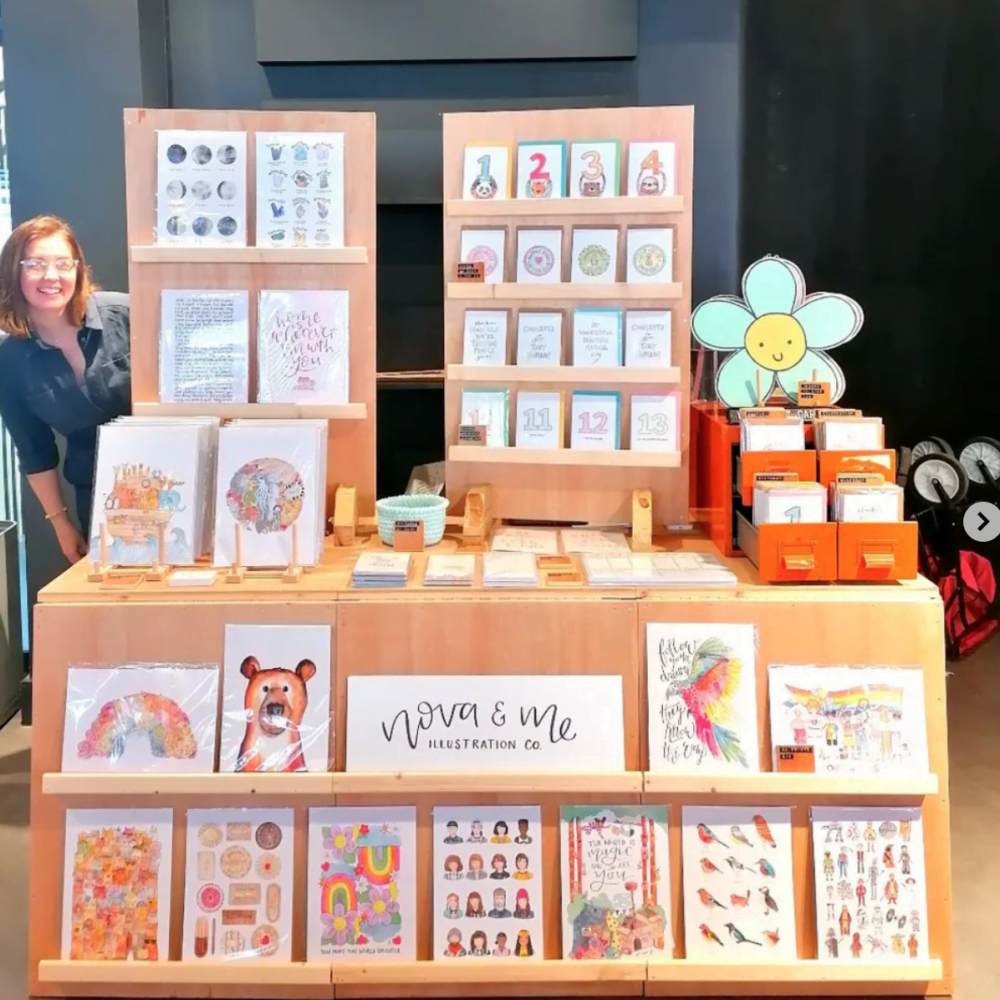 Nova & Me stall set up