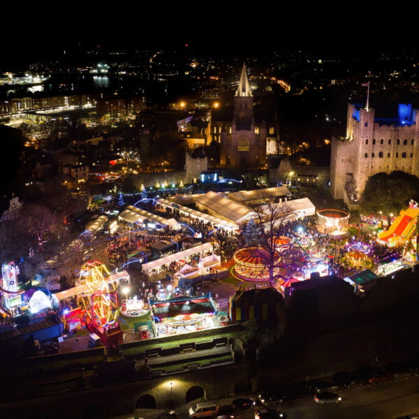Rochester Christmas Market sky view