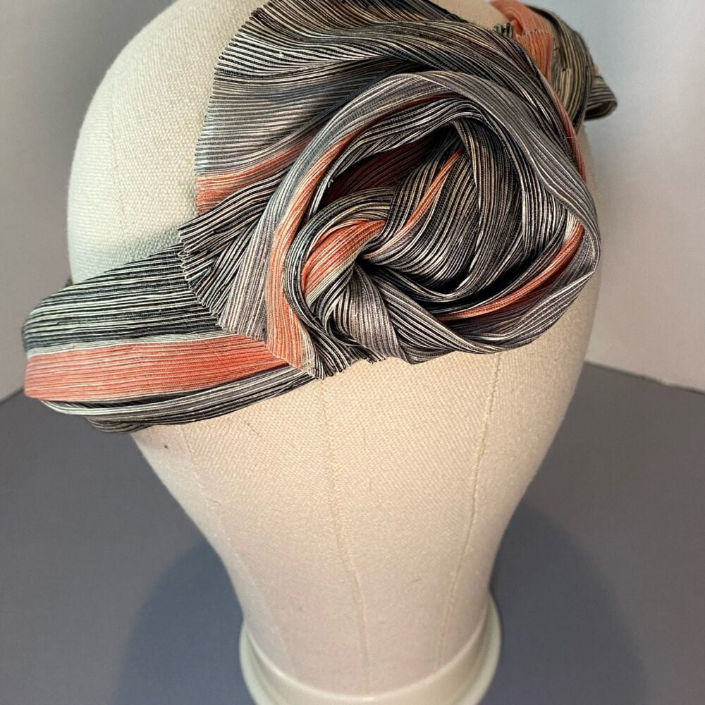 Pink Feijoa Millinery, Silk Abaca Turban Band