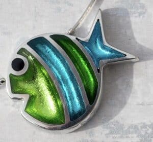 Bubble fish pendant - Eyres Jewellery