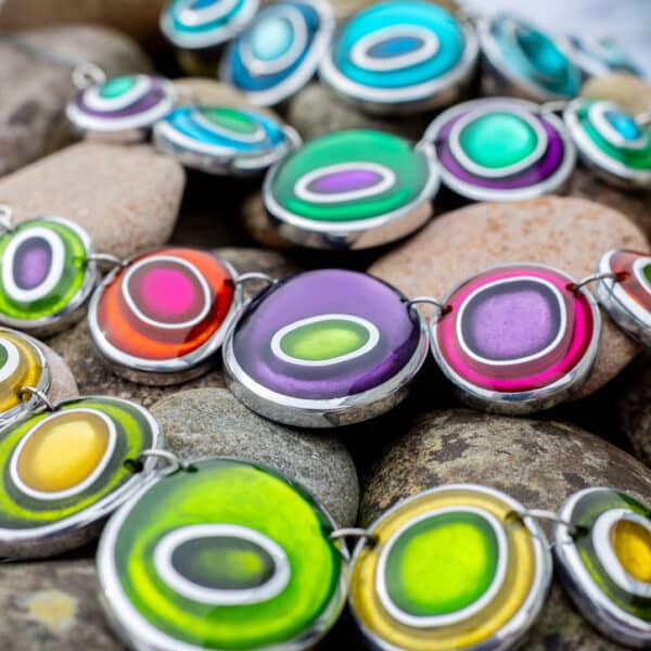 Organic Circles necklaces - Eyres Jewelllery