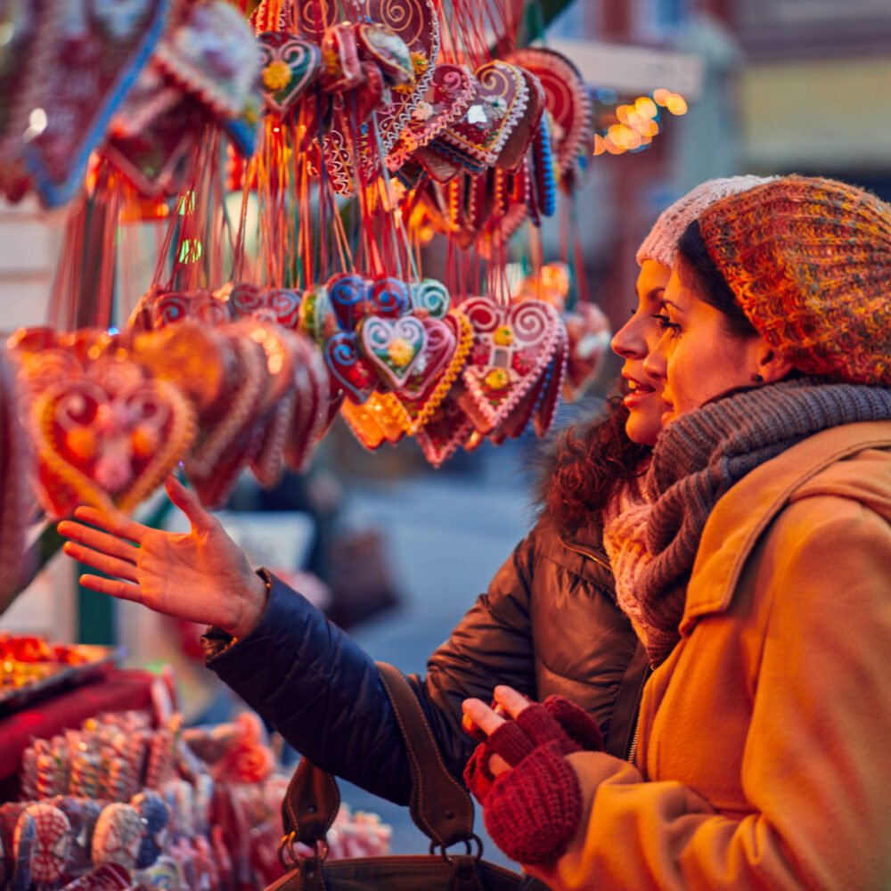 Christmas Market Shoppers