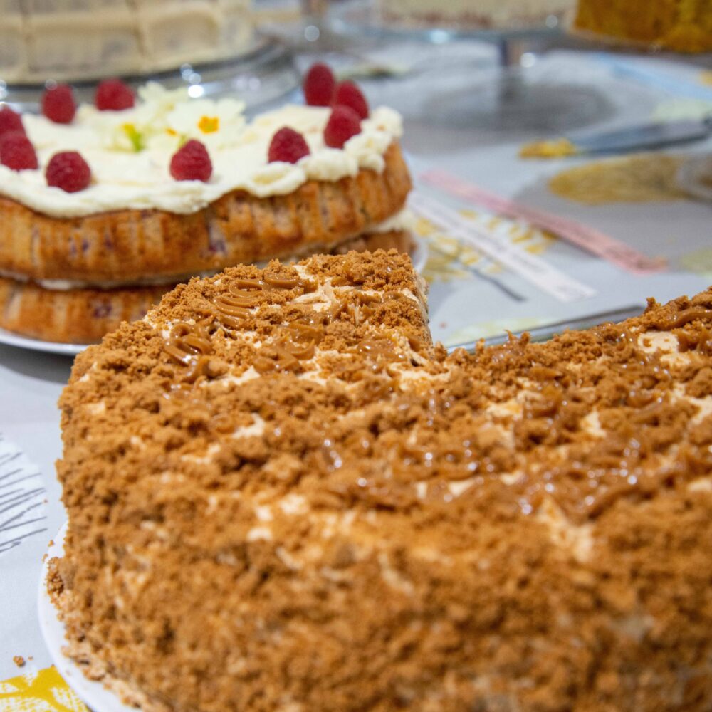 The cakes in the cafe at Blue Magpie Contemporary Craft Fair