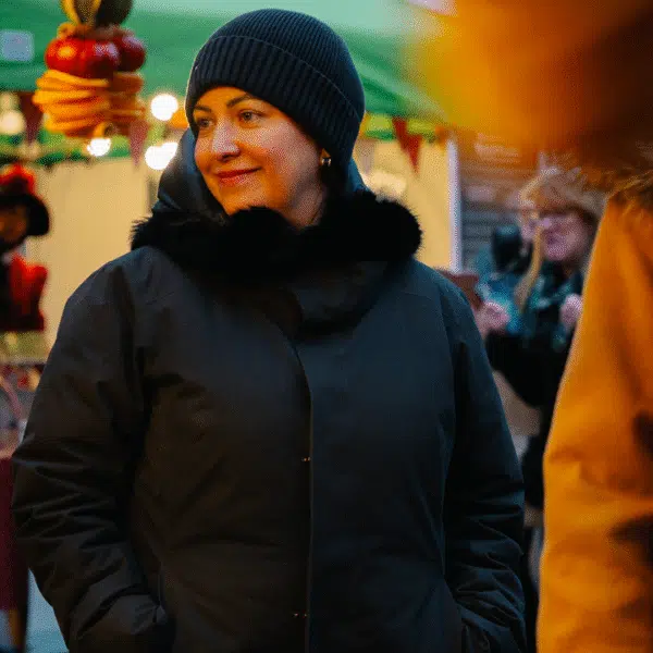 customers at Oxford Victorian Christmas Market
