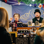 stallholders at Oxford Victorian Christmas Market