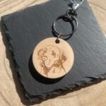 Signature Moments UK Labrador Engraved Wooden Keyring
