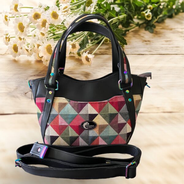 Black & Multi coloured Hiraeth bag, Chamaeleon & Co