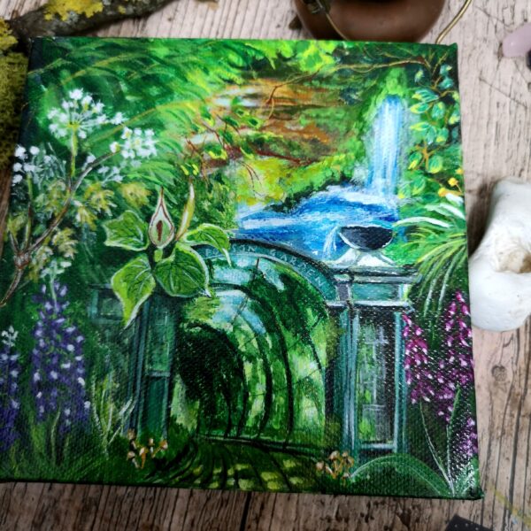 Nightshade Arte, Alnwick Poison Garden Portal on canvas