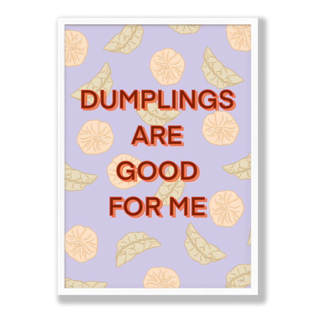 BeiCreative, Dumplings and Asian cuisine, foodie illustrated art prints