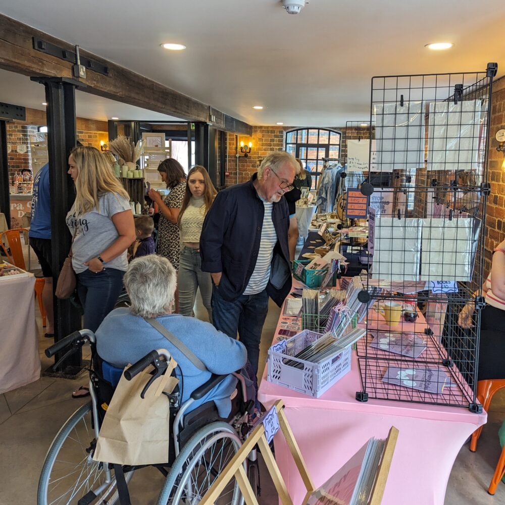 The hustle and bustle of a flourish and forb market