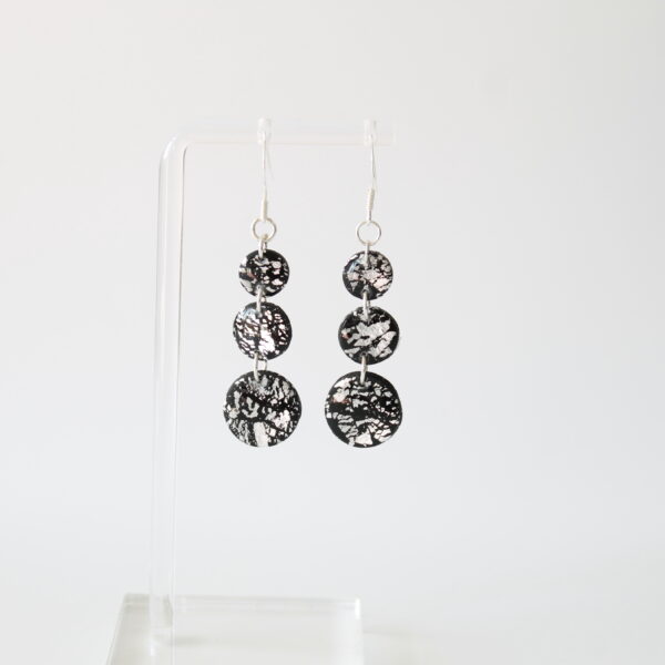 Abby's Art Atelier-Limited edition polymer clay earrings with sterling silver hooks.