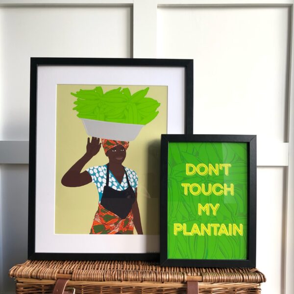 BeiCreative, Plantain and foodie illustrated art prints