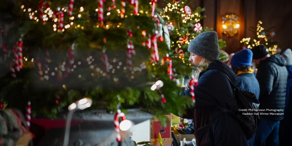 Christmas Banner - Market, stalls & customers at Pedddle - web banner