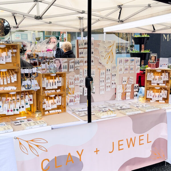 Clay and Jewels artisan stall in wilmslow