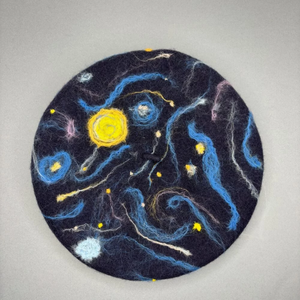 Pink Feijoa Millinery - Starry Starry Night Beret