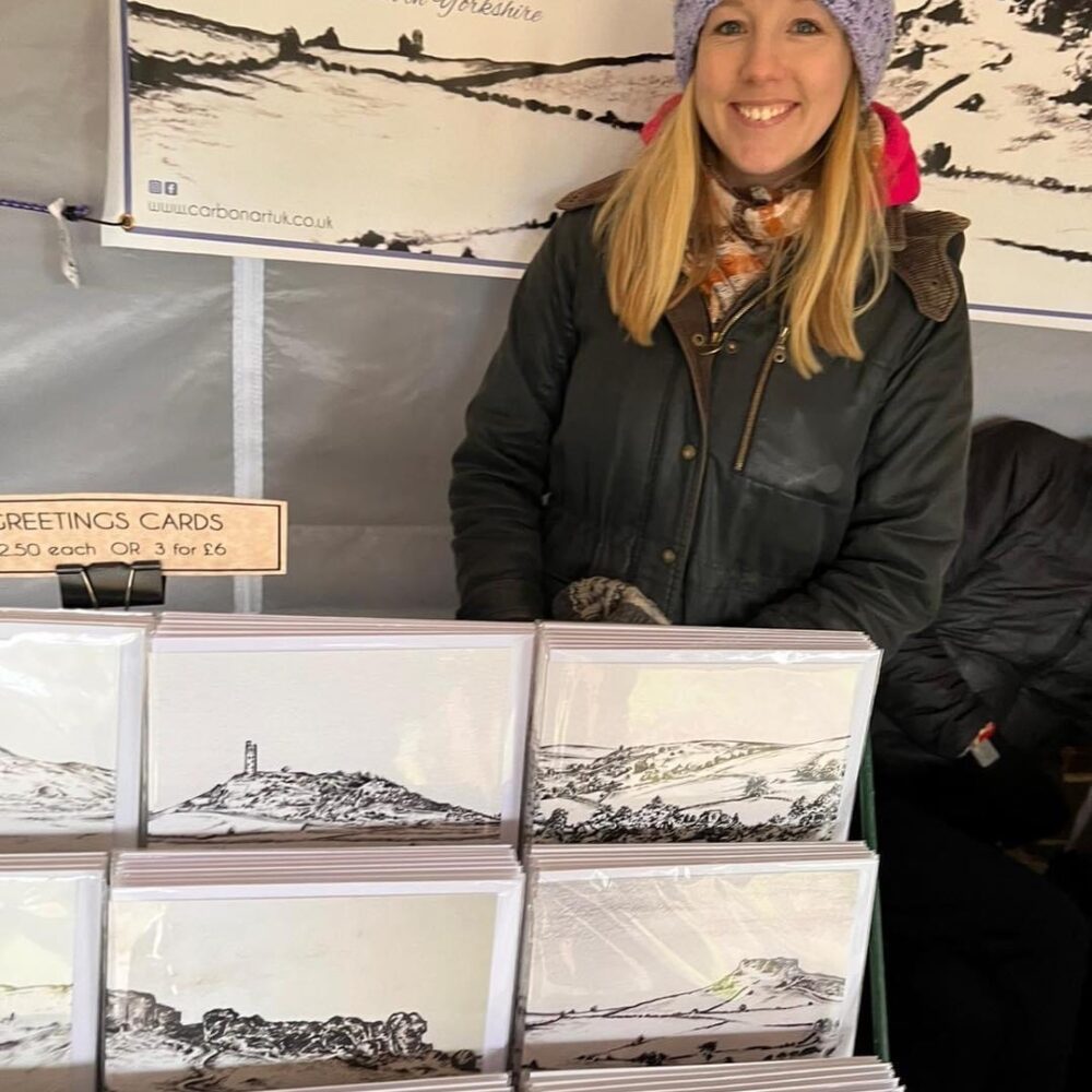 Knaresborough Artisan Market - Pedddle trader at a market - stallholder