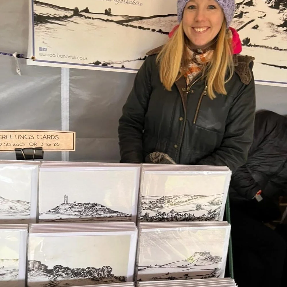 Knaresborough Artisan Market - Pedddle trader at a market - stallholder