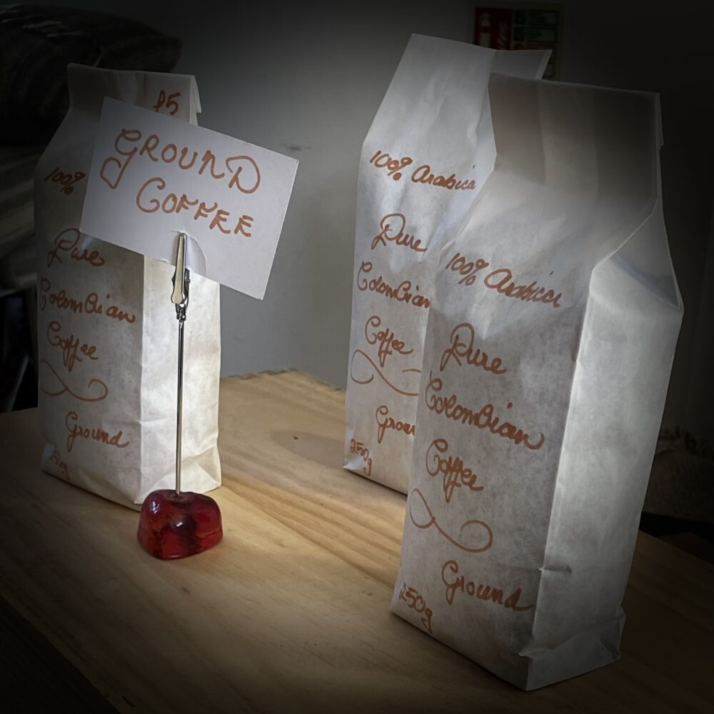 Fresh coffee bean and ground - plastic free packaging